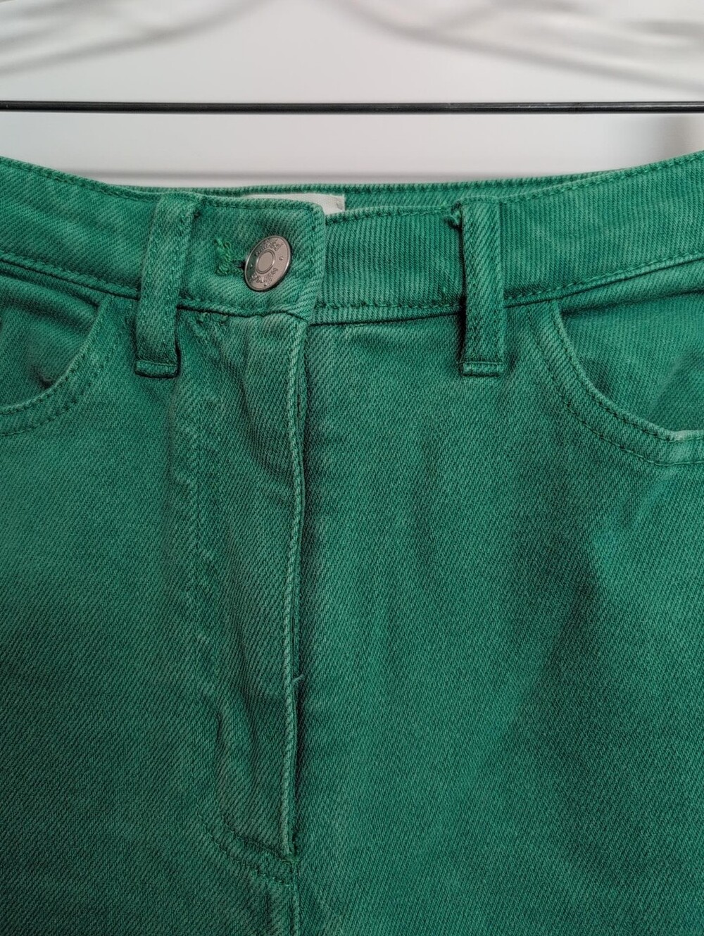 Wilfred Free Green High-Rise Straight Leg Jeans Size 00 - Picture 3 of 4